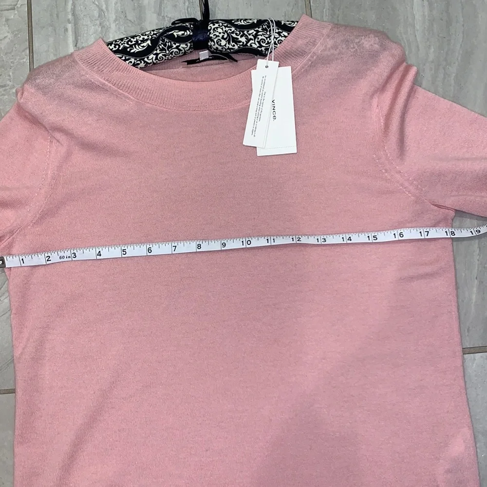 NWT Vince Pink crew neck sweater Medium - Picture 8 of 9